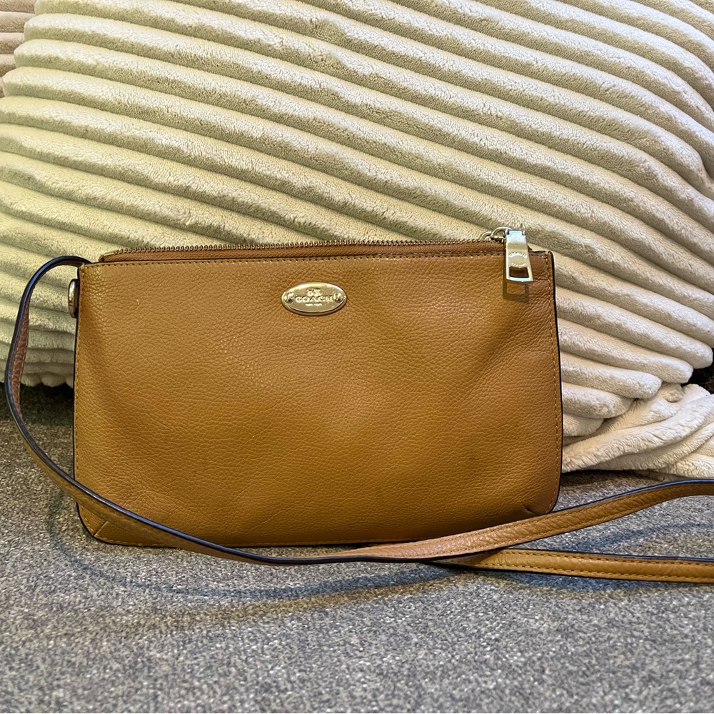 Coach Brown Leather Crossbody Bag